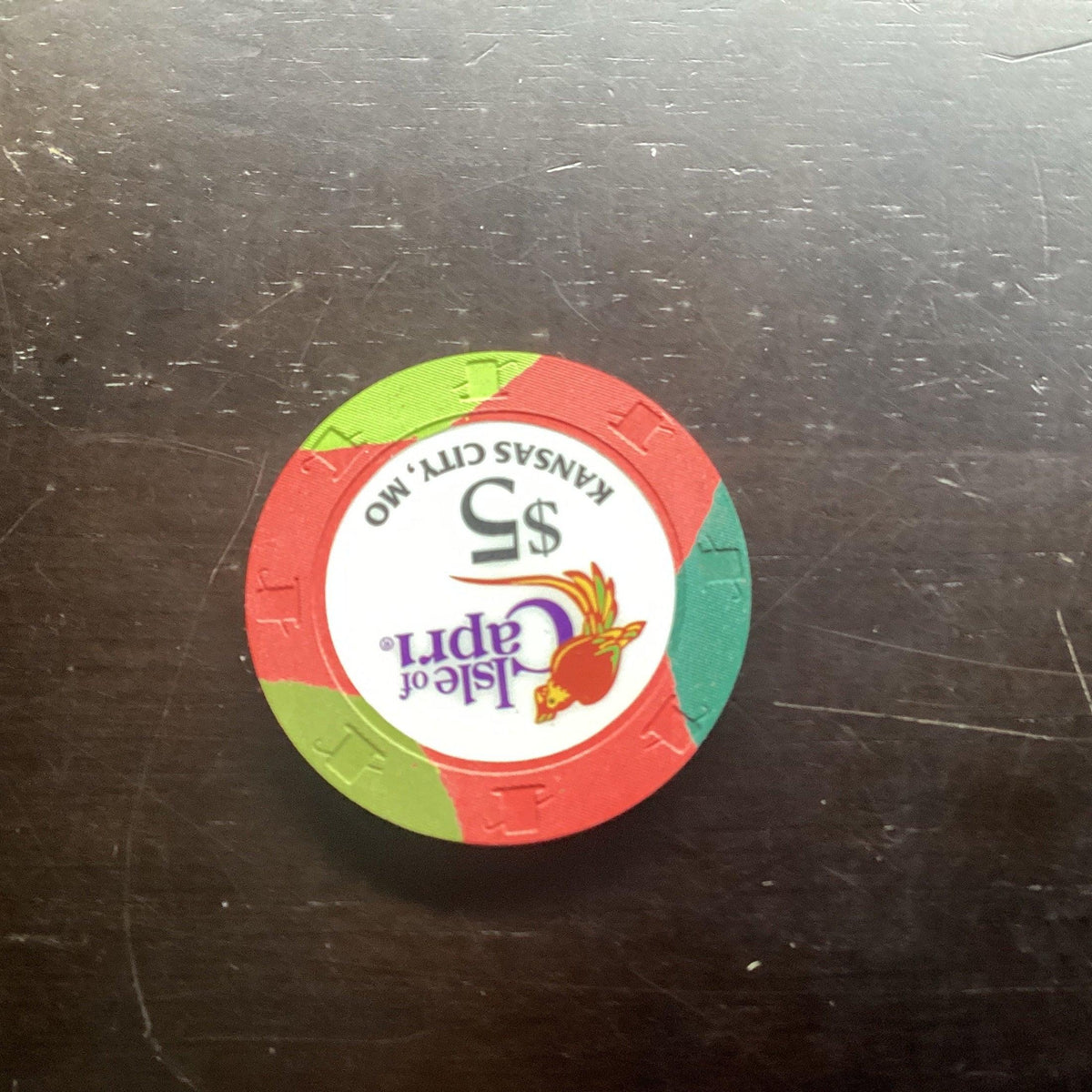 $5 Casino Chip. Isle Of Capri, Kansas City, MO. $5.00 Five Dollar