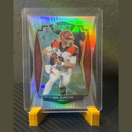 JOE BURROW - 2020 Panini Select Concourse Silver Prizm Rookie #46 - Bengals - RC