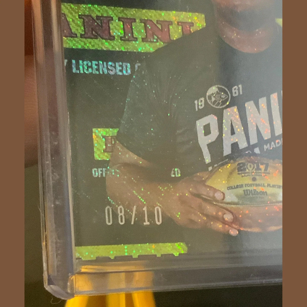 2017 Panini Day Football 8/10 Carlos Watkins CLEMSON TIGERS Jersey Patch Card