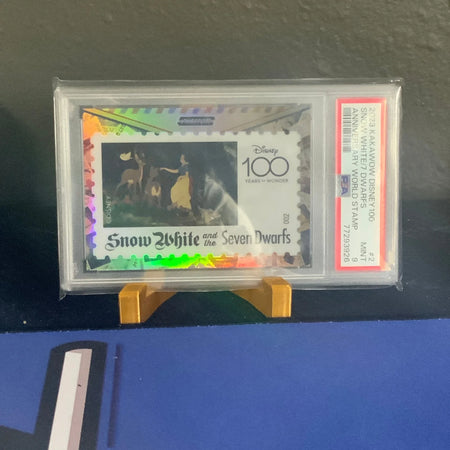 2023 Kakawow Disney 100 Snow White Anniversary Stamp #2 Holo PSA 9