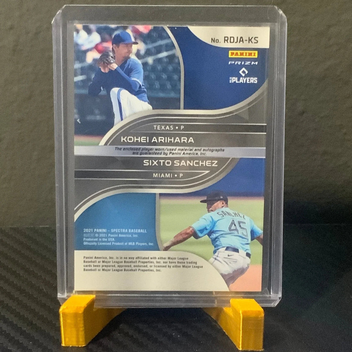 2021 Panini Spectra Sixto Sanchez & Kohei Arihara RC DUAL AUTO Relic