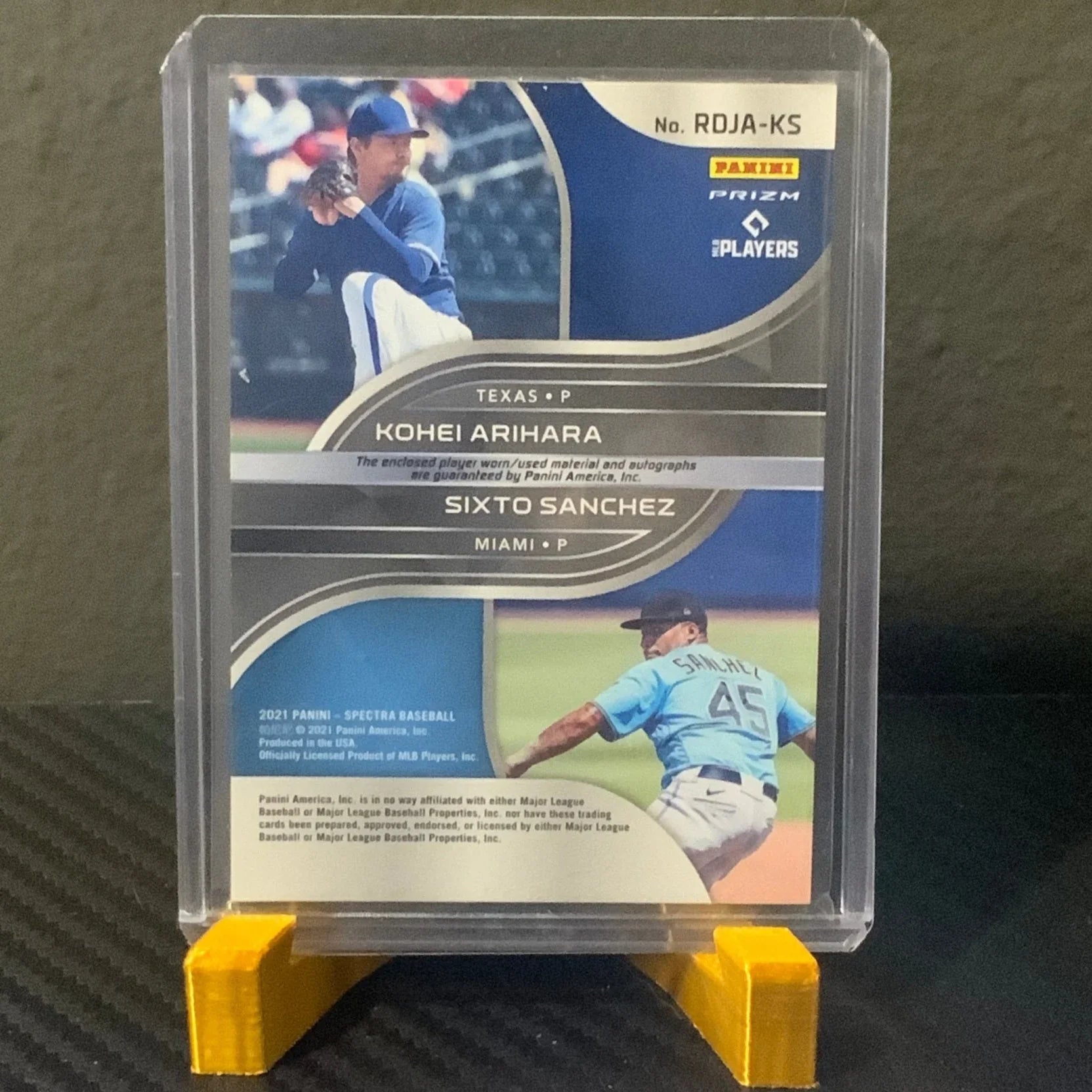 2021 Panini Spectra Sixto Sanchez & Kohei Arihara RC DUAL AUTO Relic