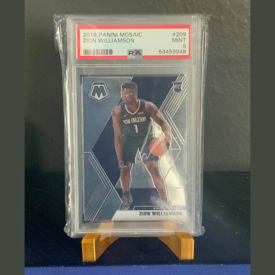 2019-20 Panini Mosaic Rookies Zion Williamson #209 PSA 9
