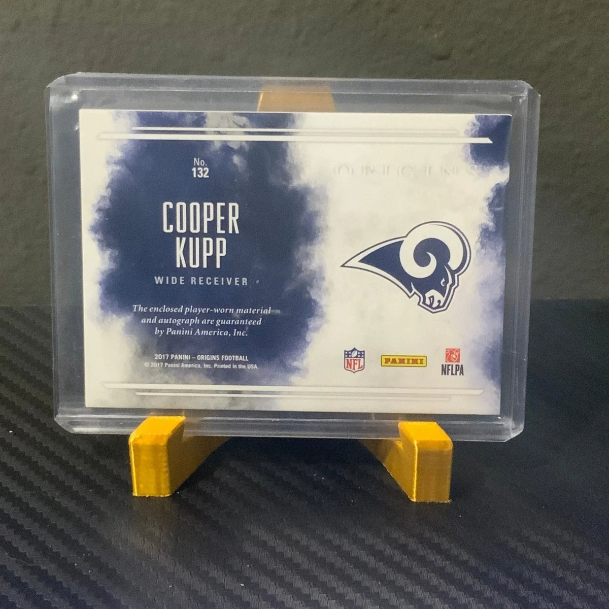 2017 Panini Origins Cooper Kupp #132 RPA Rookie Jumbo Patch Auto RC