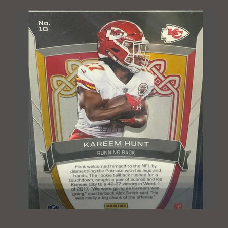 2017 Rookies & Stars Kareem Hunt RC /10 Crusade GOLD Panini Rookie KC Chiefs