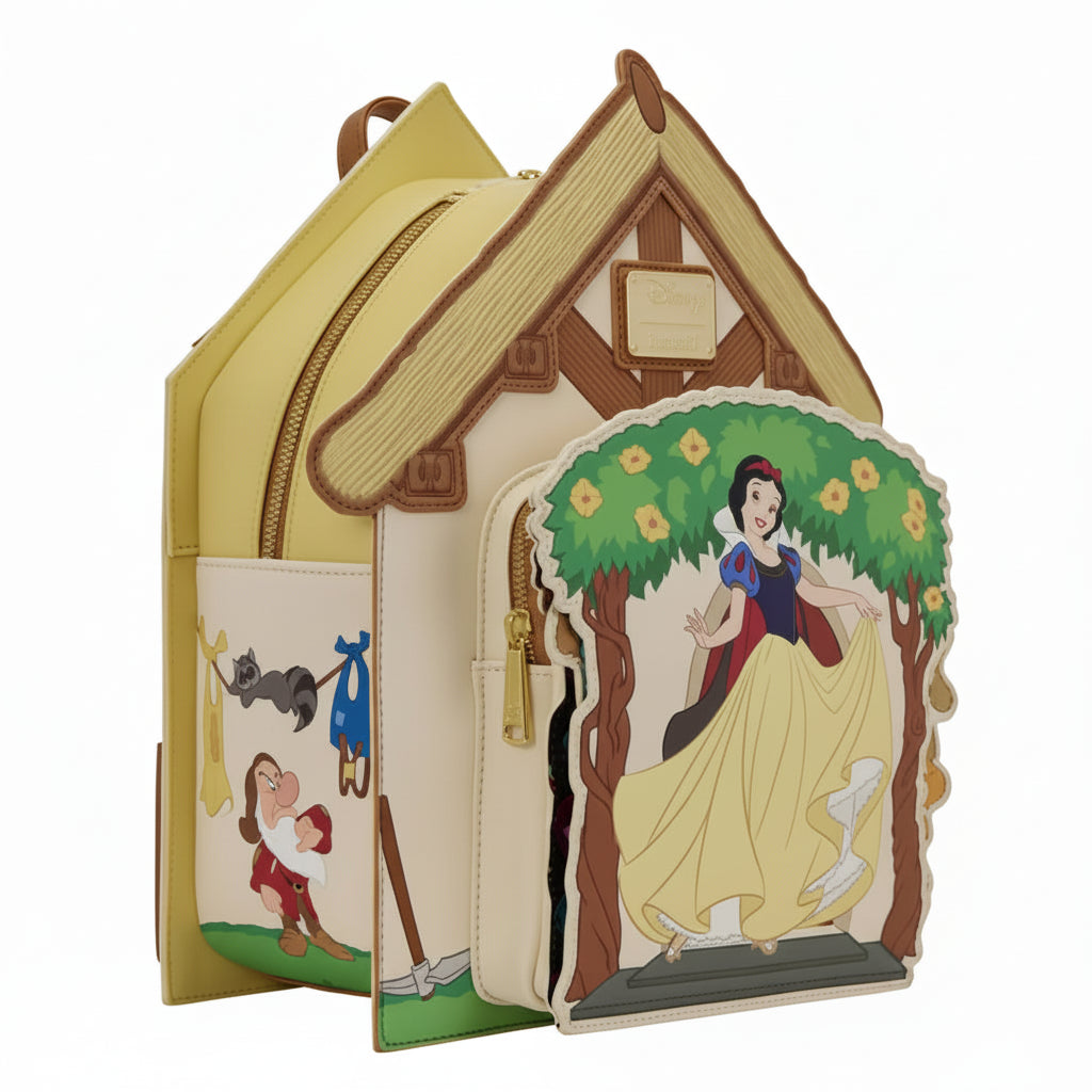 House-shaped product with Snow White illustration on a white background