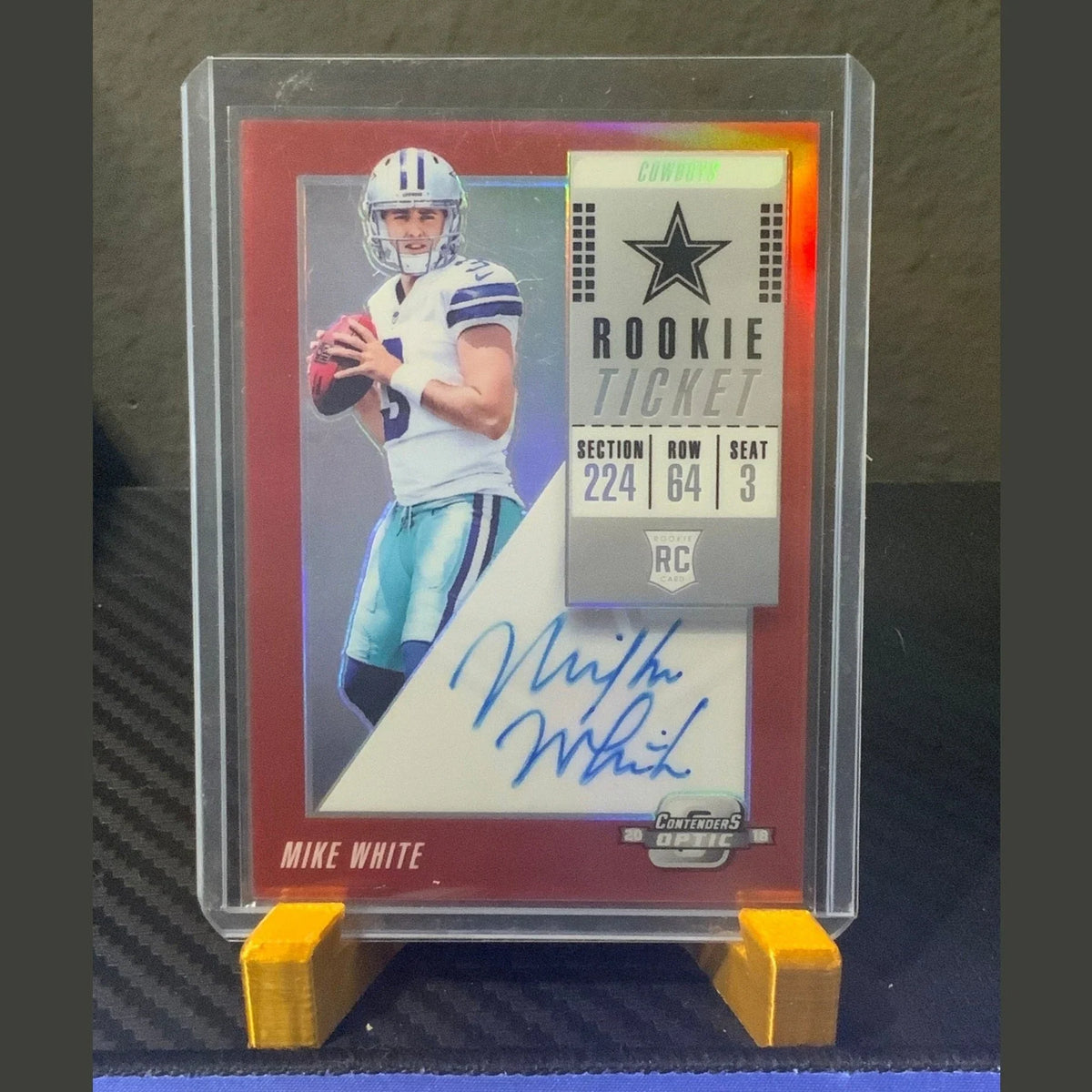 2018 Contenders Optic - Rookie Ticket RPS Autographs Red #139 Mike White /149