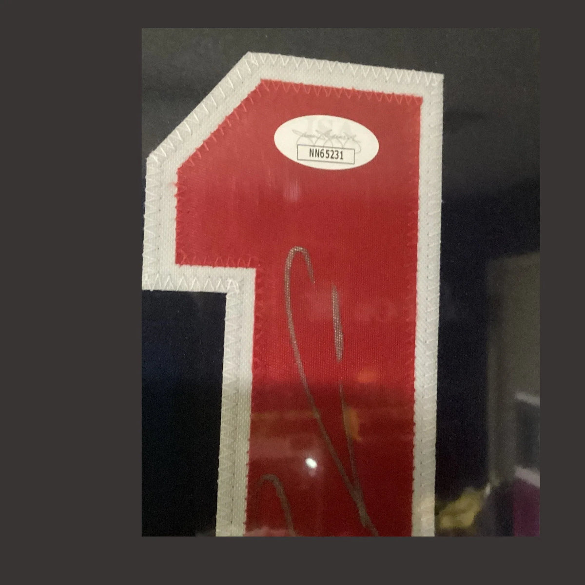 Ronald Acuna Jr. Signed Jersey Framed W/ JSA COA Atlanta Braves Blue Auto 25 x 37