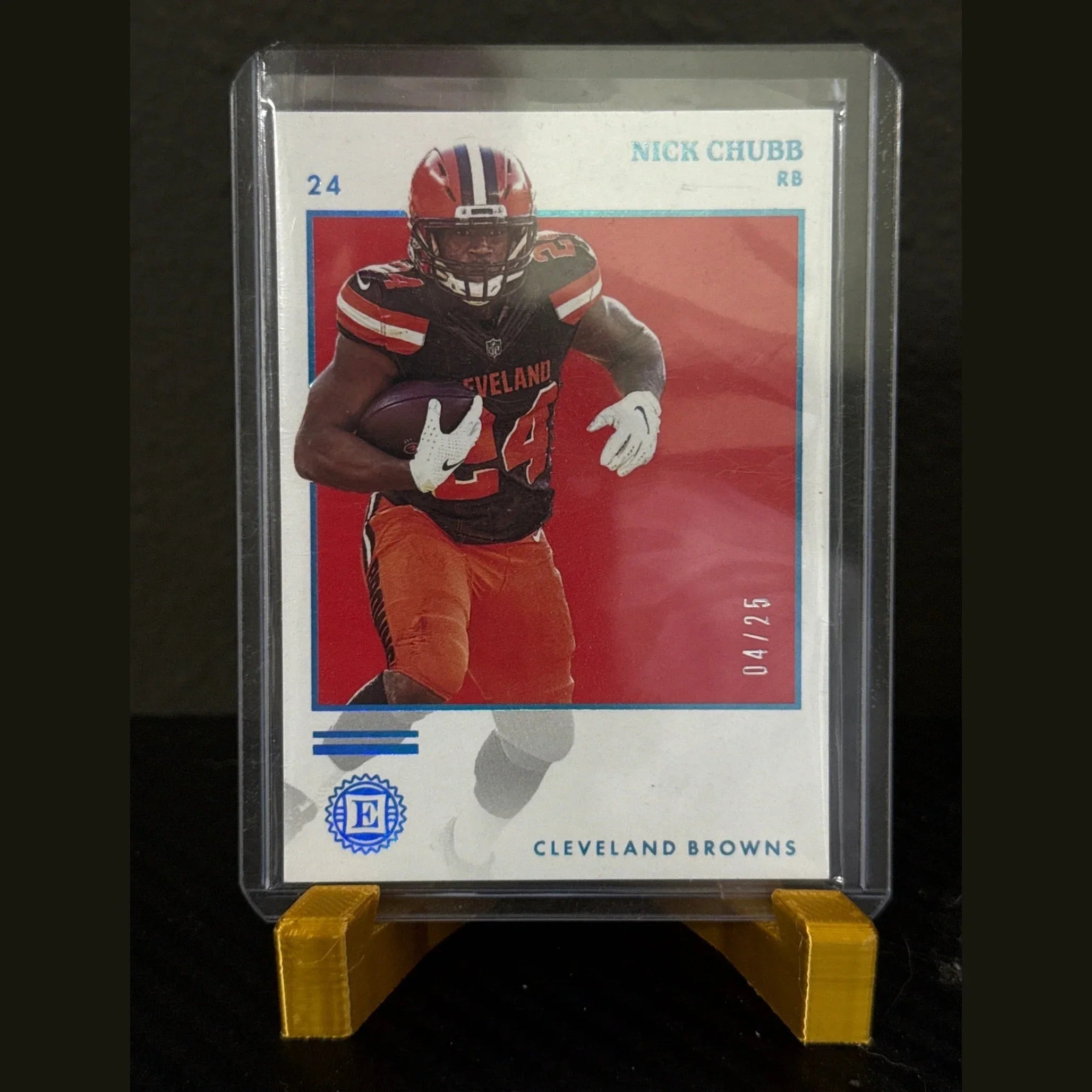 NICK CHUBB 2022 PANINI ENCASED #46 Ruby PARALLEL SSP /25 RARE BROWNS