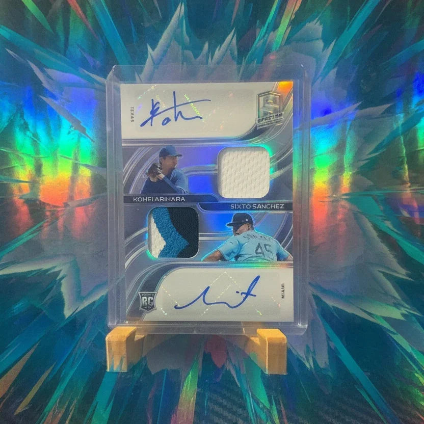 2021 Panini Spectra Sixto Sanchez & Kohei Arihara RC DUAL AUTO Relic
