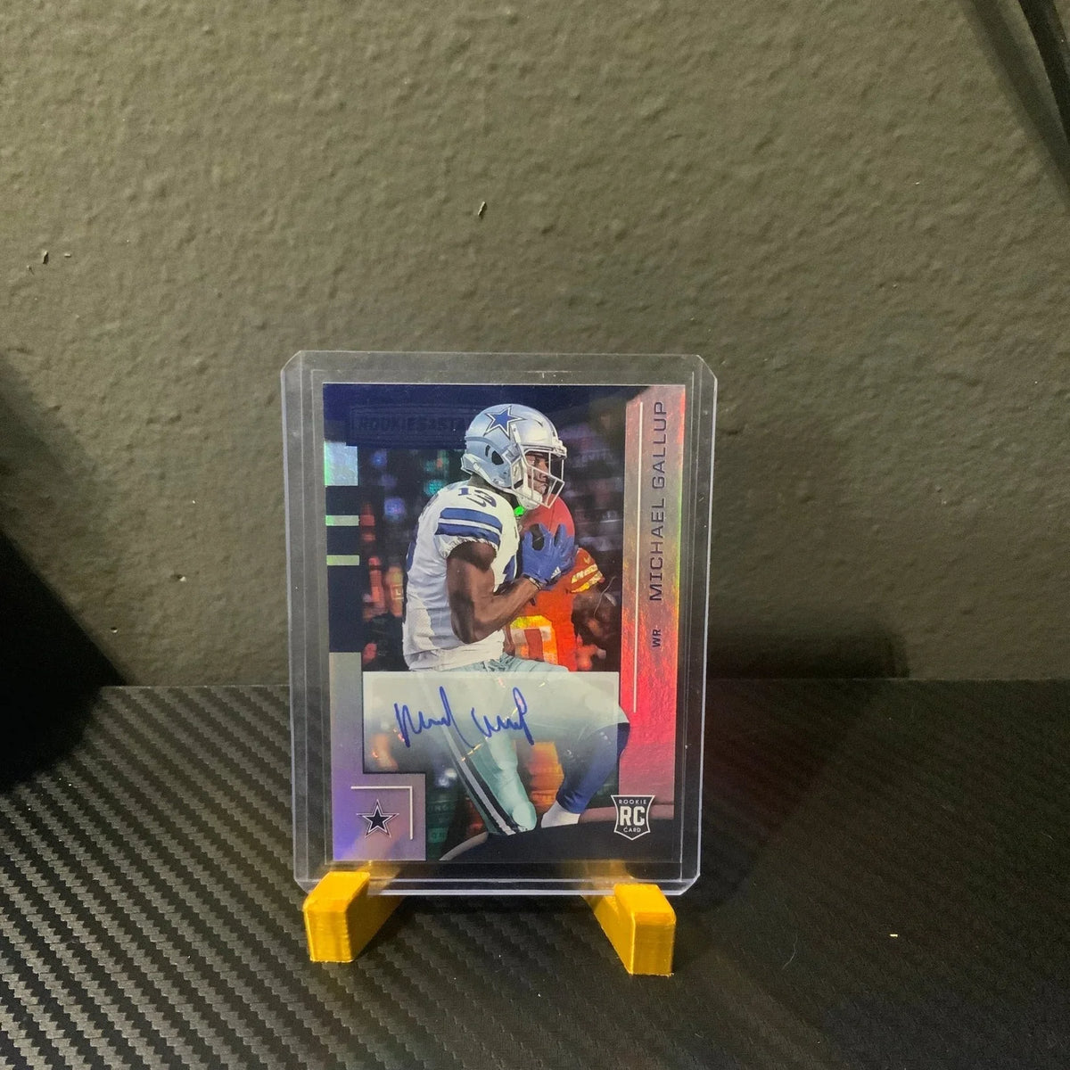 2018 PANINI ROOKIES & STARS MICHAEL GALLUP RC AUTO 45/49