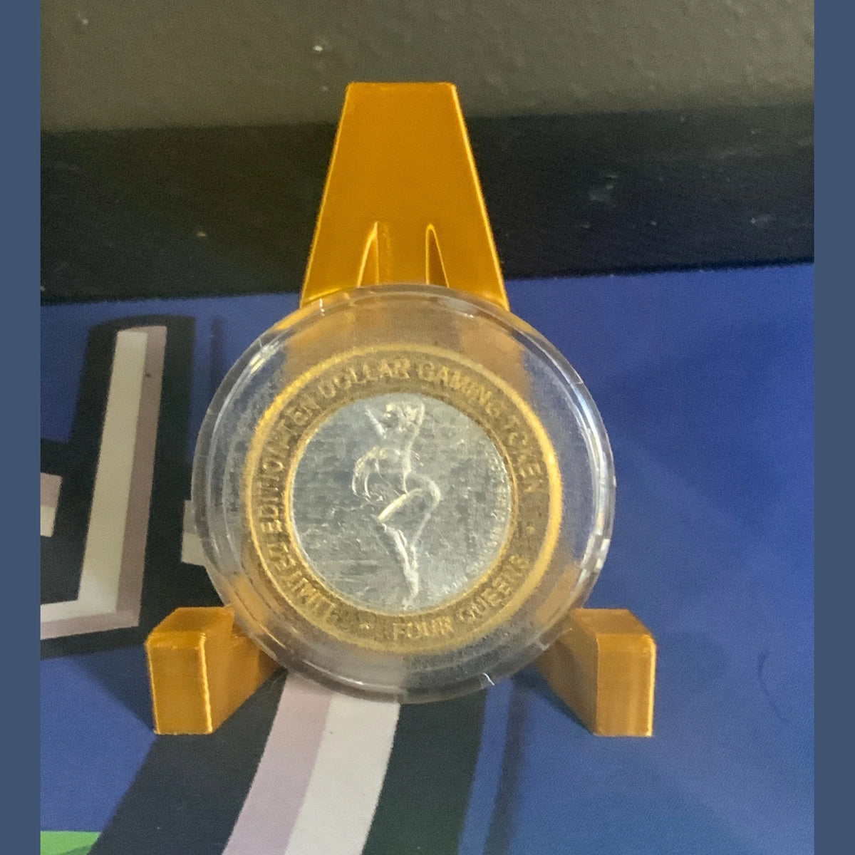 Limited Edition Silver Strike Four Queens Las Vegas Ten Dollar Gaming Token