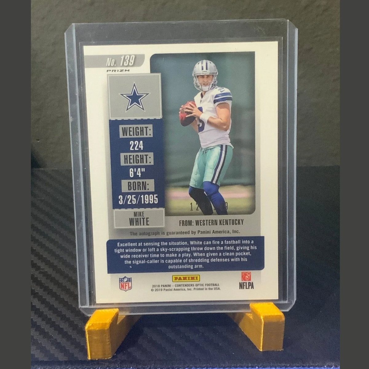 2018 Contenders Optic - Rookie Ticket RPS Autographs Red #139 Mike White /149