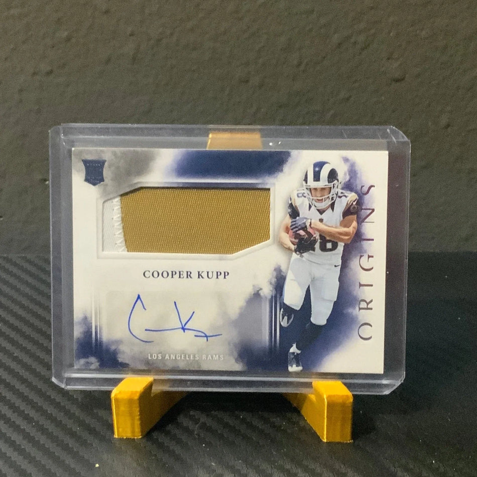 2017 Panini Origins Cooper Kupp Rookie Jersey Patch AUTO RC #132 Rams RPA Mem🔥