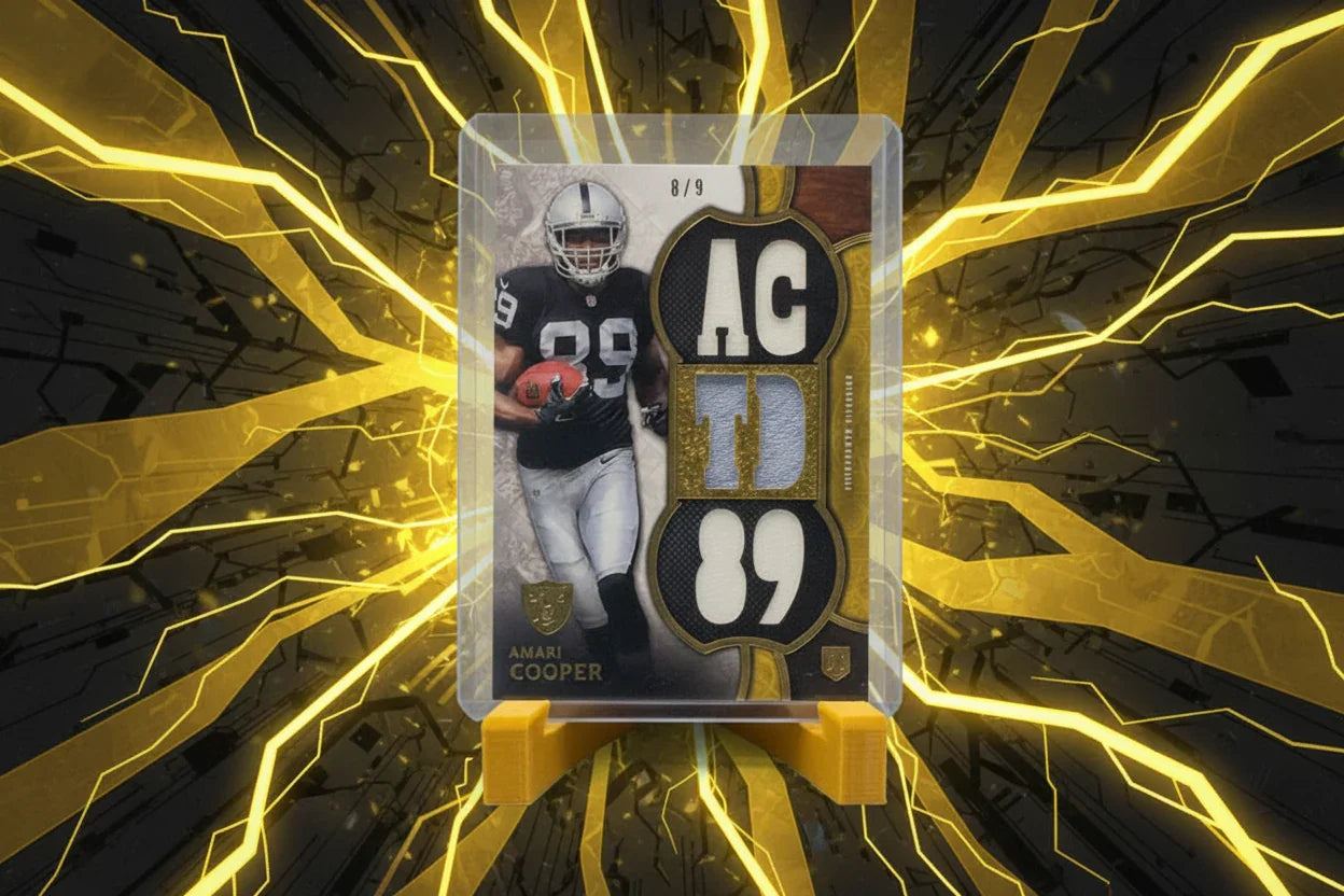 2015 Topps Triple Threads Relics Amari Cooper Rookie 8/9 Triple Jersey Patch