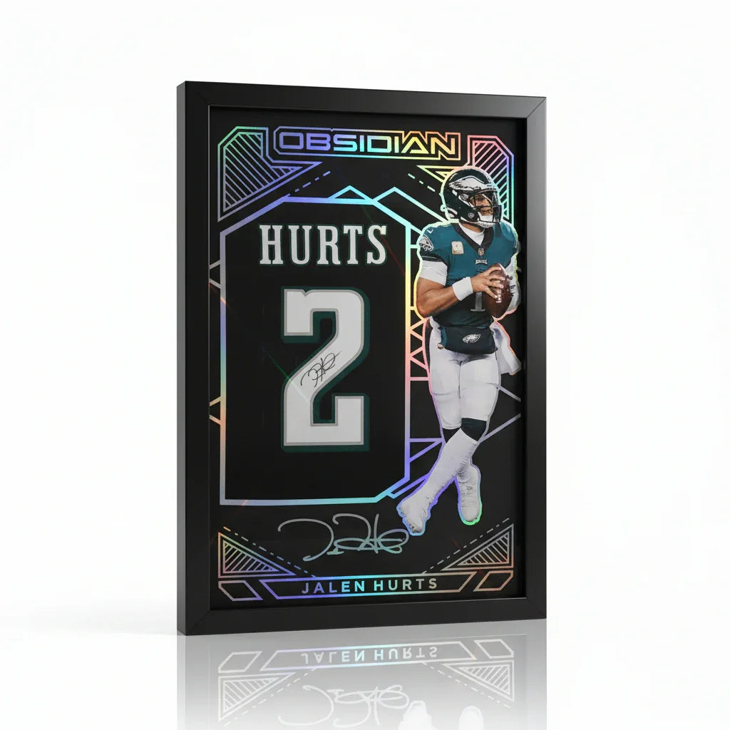 Jalen Hurts Philadelphia Eagles Rookie Autographed Jersey 25 x 37 JSA COA
