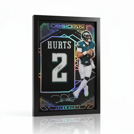 Jalen Hurts Philadelphia Eagles Rookie Autographed Jersey 25 x 37 JSA COA