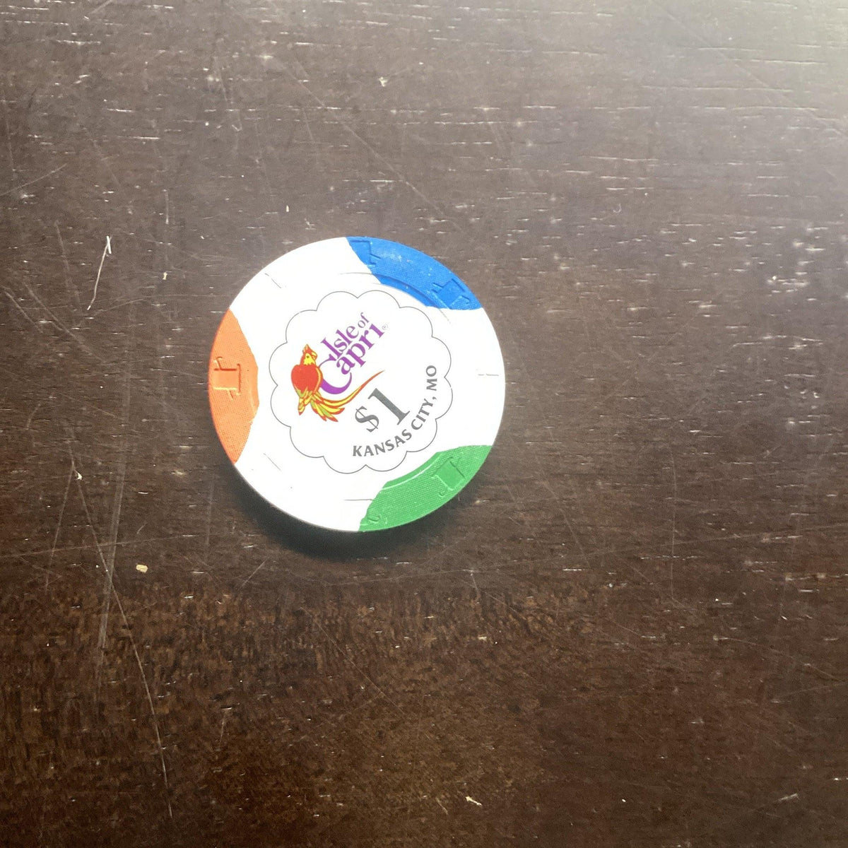 1.00 Casino Chip. Isle Of Capri, Kansas City, MO.
