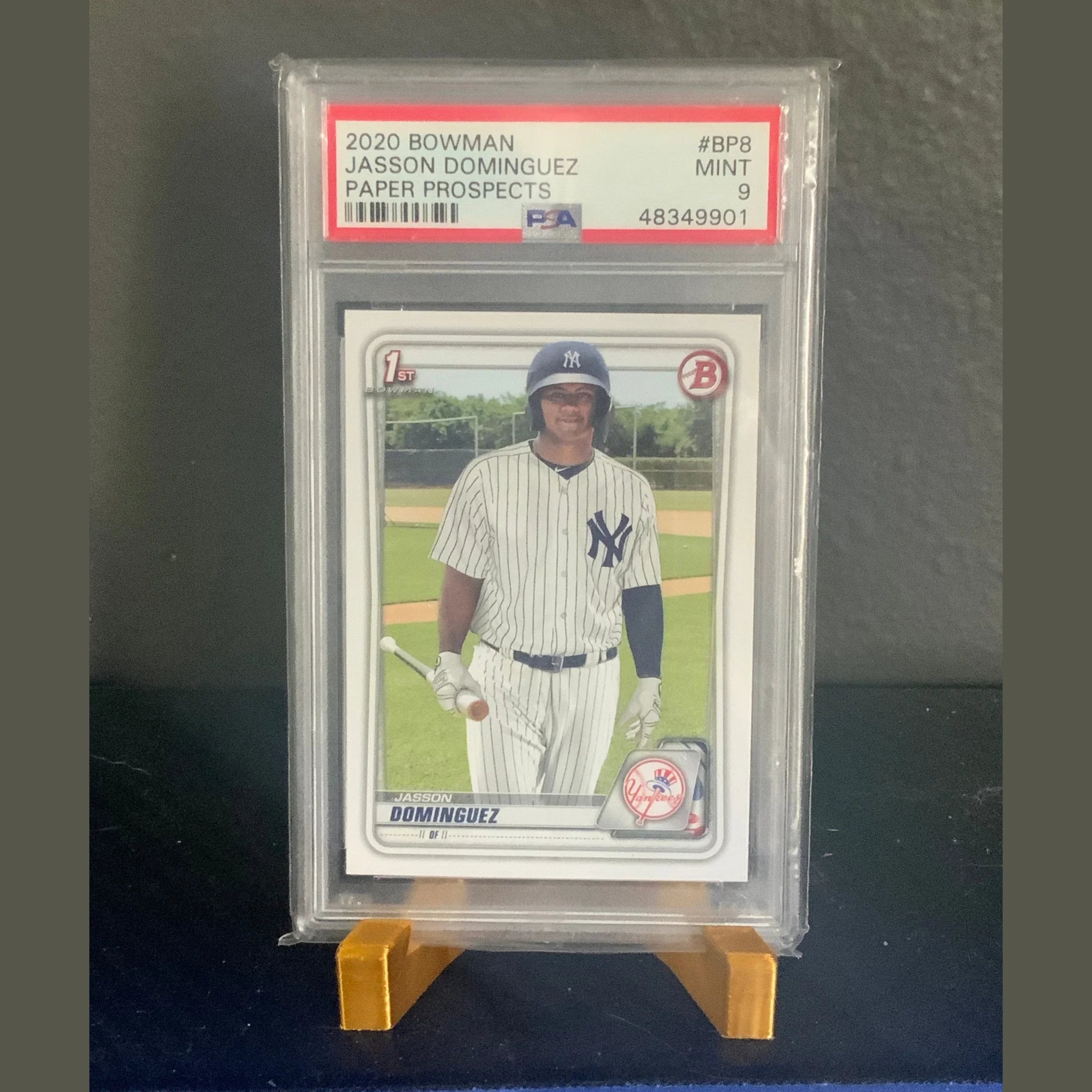 2020 Bowman Prospects JASSON DOMINGUEZ 1st RC Rookie PSA 9