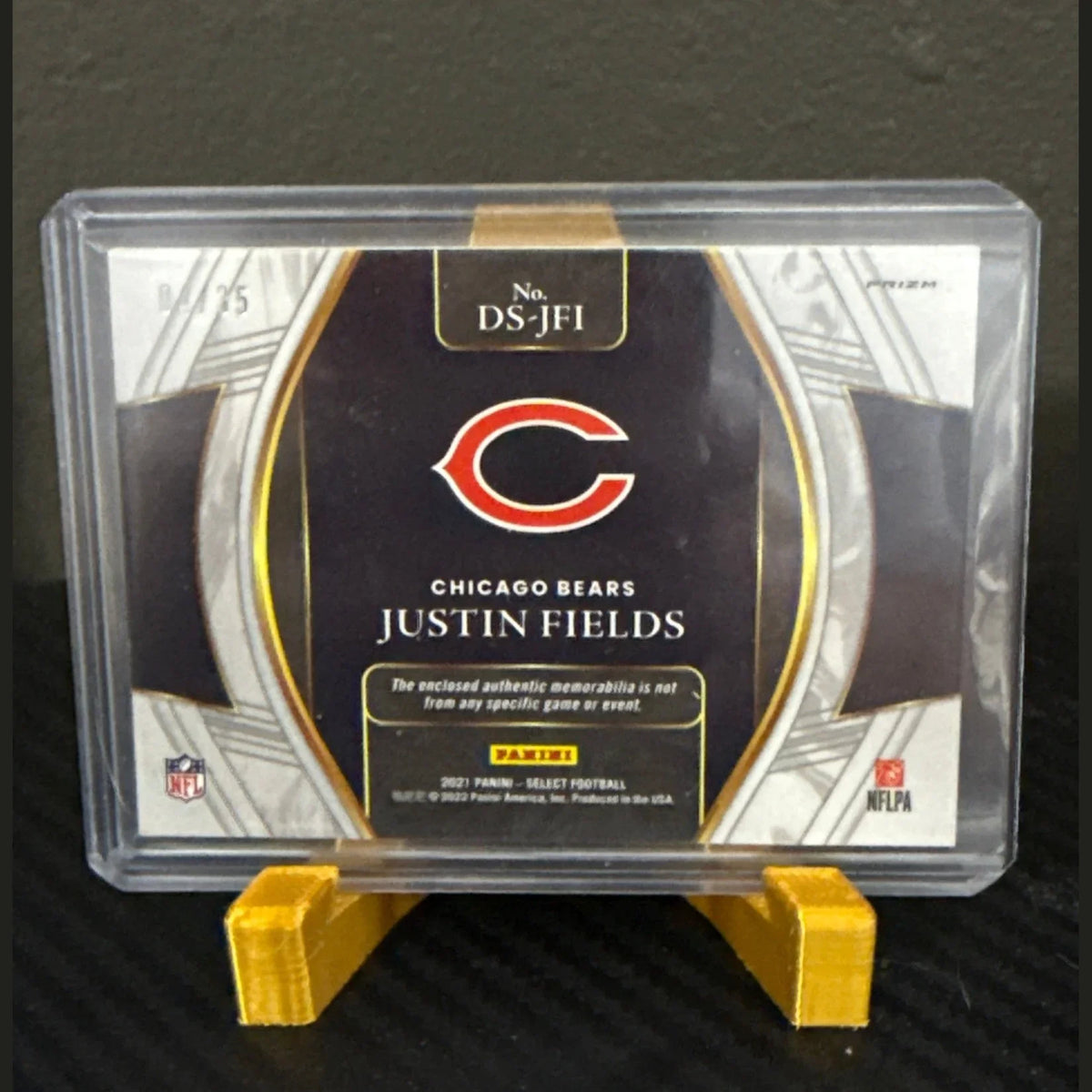 2021 Panini Select Draft Selections #DS-JFI Justin Fields Blue/35 Patch RC Au