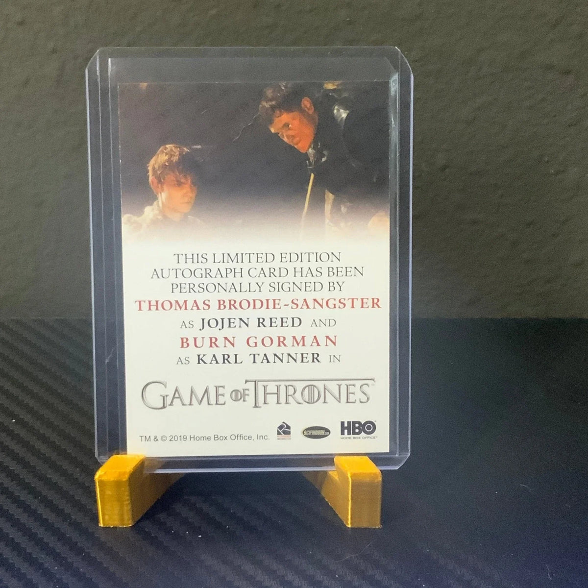 Rittenhouse Game Of Thrones Thomas Brodie-Sangster & Burn Gorman Dual Auto