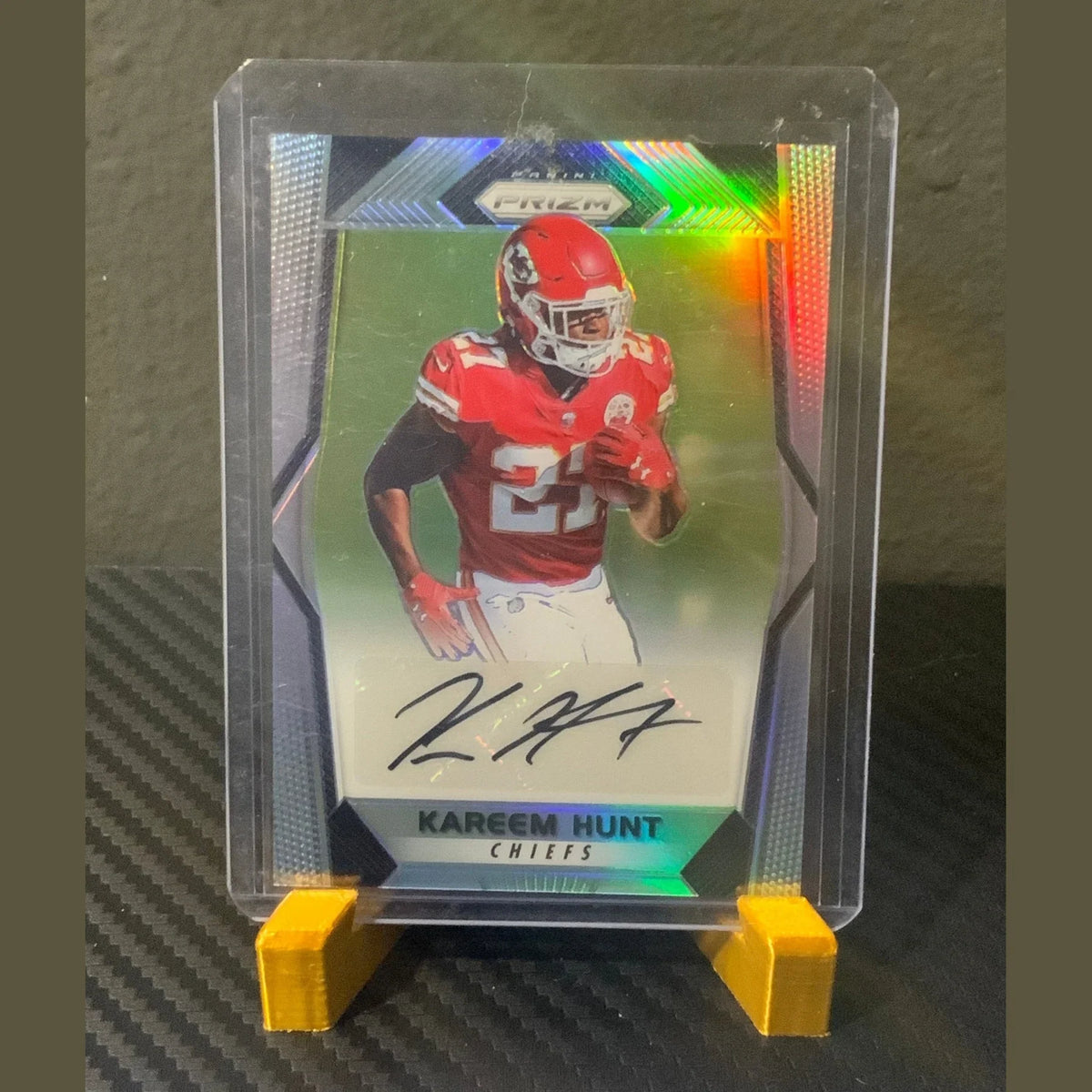 2017 Prizm Kareem Hunt Rookie Auto Rookie RC #RA-KH Chiefs