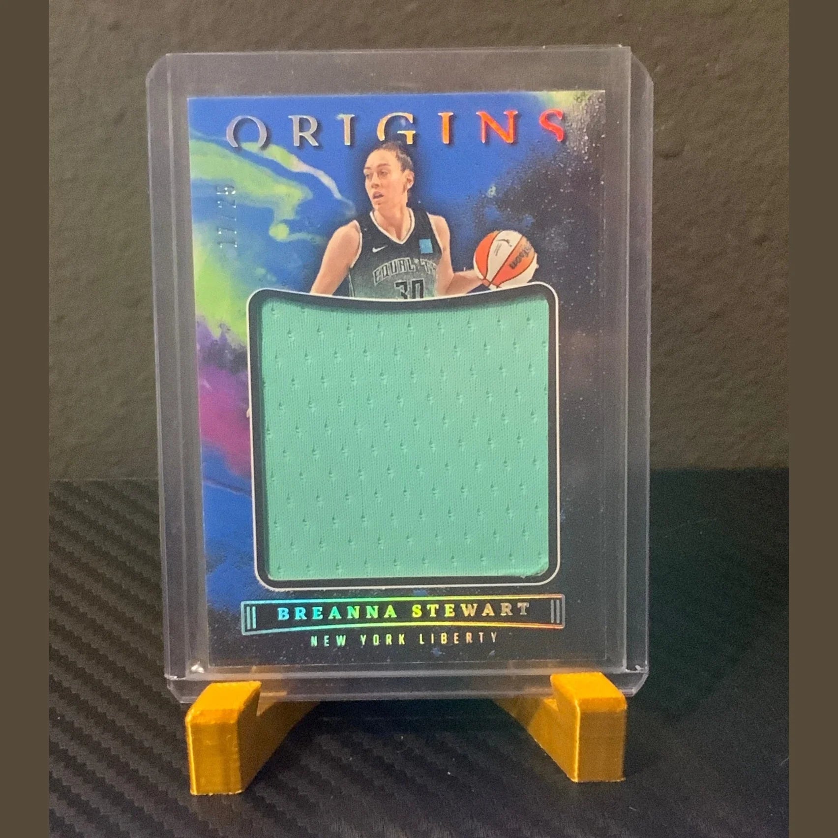 2023 Origins WNBA Jumbo Jerseys Breanna Stewart #JJ-BST Blue /25 MEM SSP UConn
