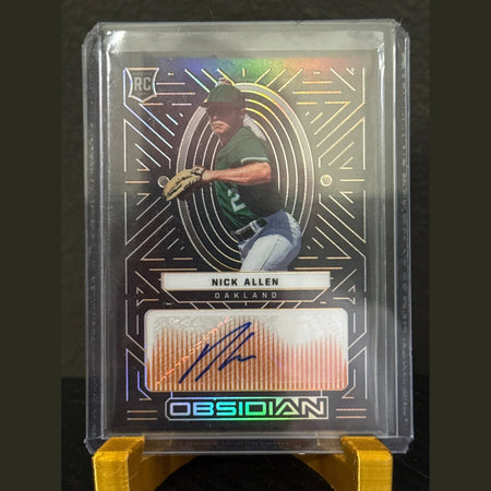 Nick Allen 2022 Panini Chronicles Obsidian Orange Rookie Auto RC #OA-NA 44/50