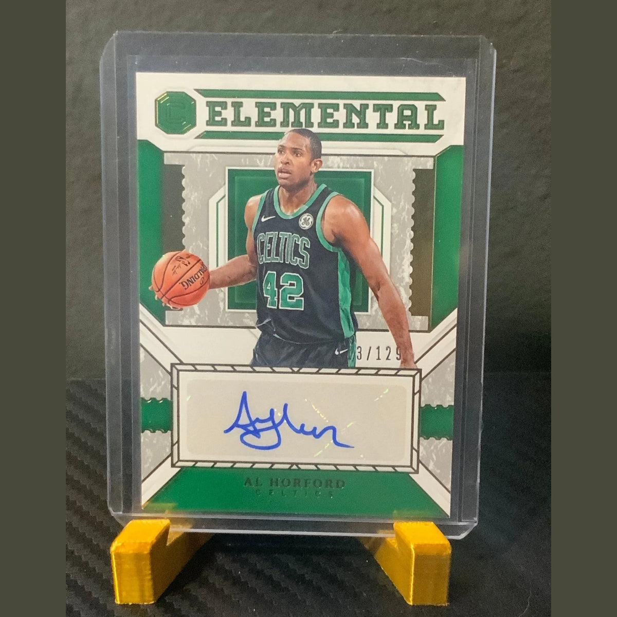 2018-19 Panini Cornerstones Al Horford Auto #ES-AHF Elemental /129