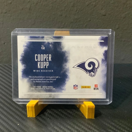 2017 Panini Origins Cooper Kupp Rookie Jersey Patch AUTO RC #132 Rams RPA Mem🔥