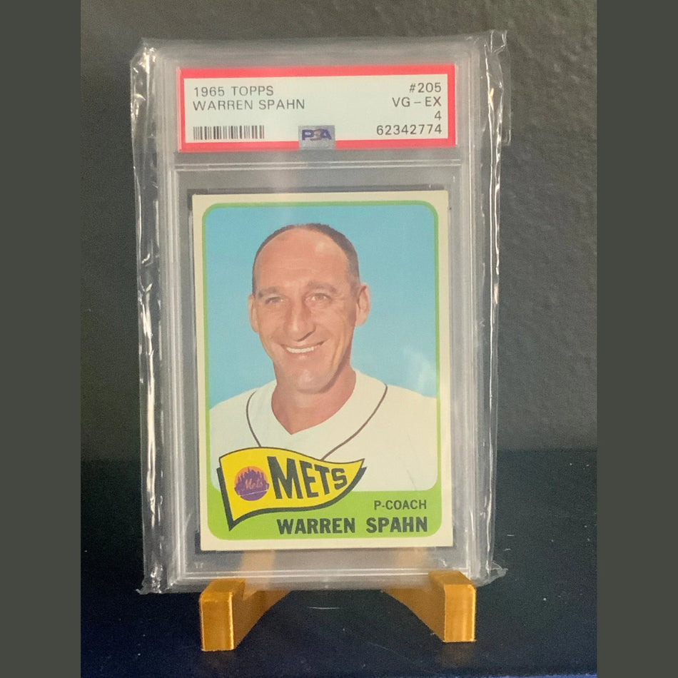 1965 Topps #205 Warren Spahn PSA VG-EX 4