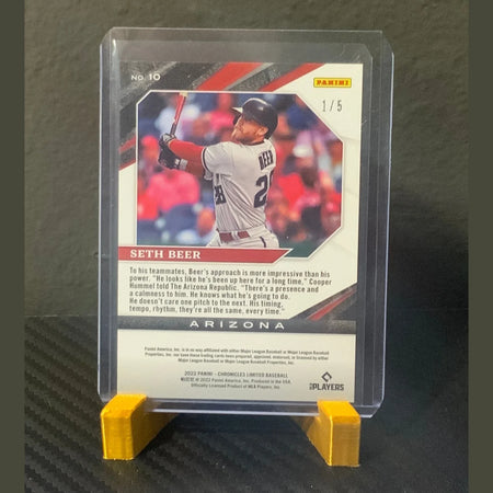2022 Panini Chronicles #10 Seth Beer Limited Green #1/5