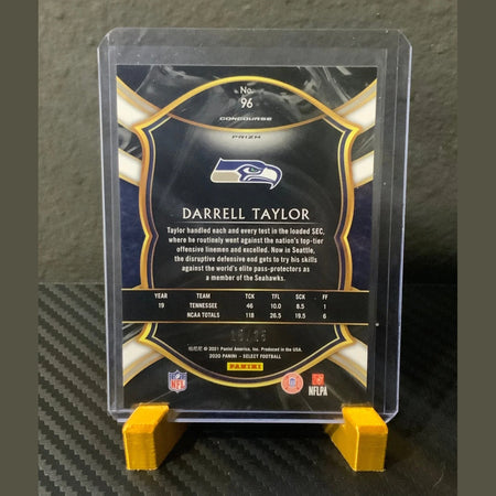 2020 Panini Select - Concourse Darrell Taylor #96 blue Disco Prizm /25 RC