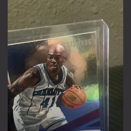 2014-15 ELITE #36 GLEN RICE AUTOGRAPH SP #27/125 CHARLOTTE HORNETS HOF