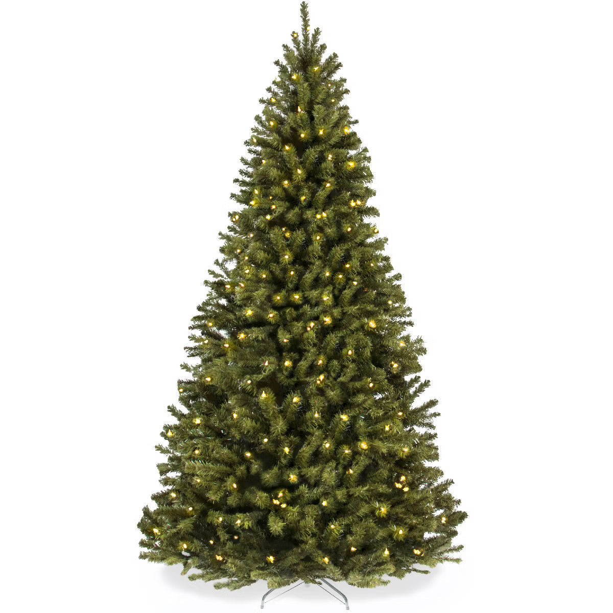 NEW Best Choice Products Pre-Lit Spruce Artificial Christmas Tree 7.5 FT w/ Easy Assembly, Metal Hinges & Foldable Base