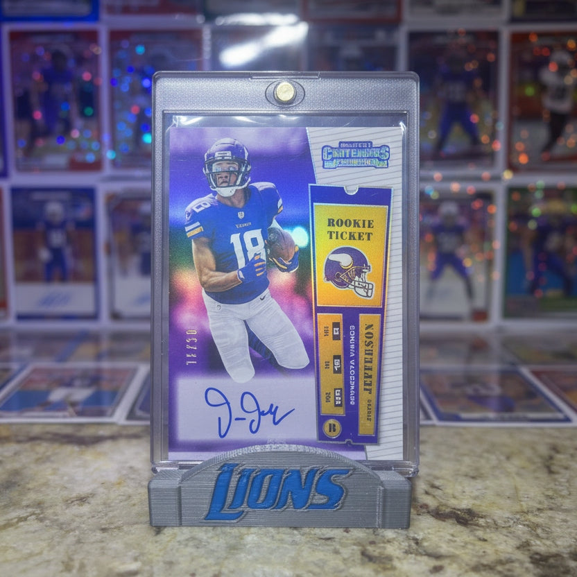 Detroit lions 3D Printed Trading Card/Business Card Stand