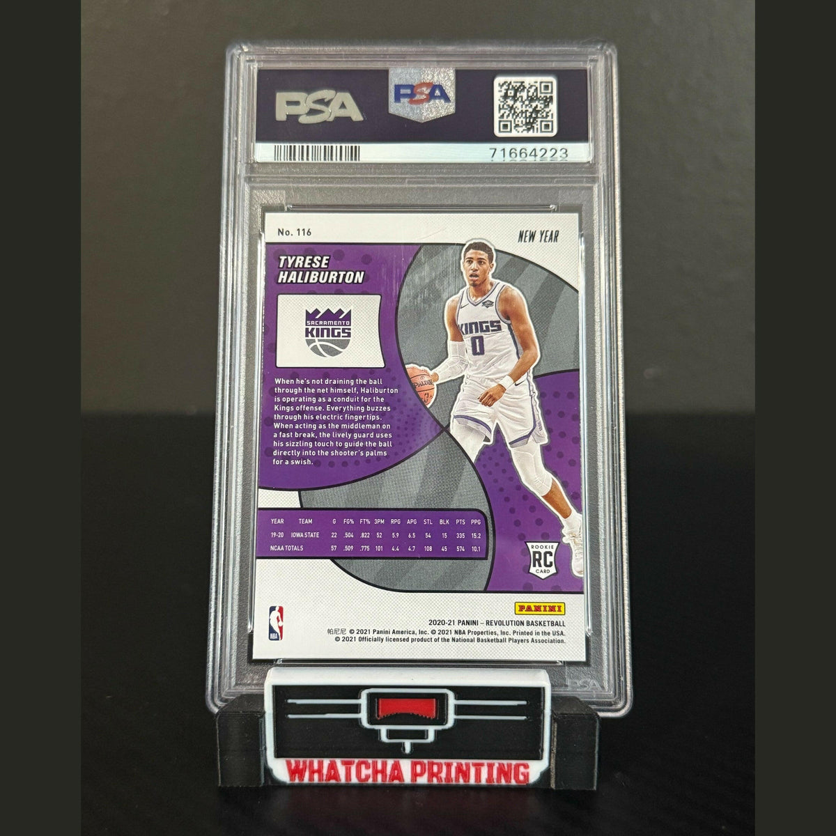 Tyrese Haliburton 2020-21 Revolution Rookie RC Chinese New Year PSA 10 Gem #116.