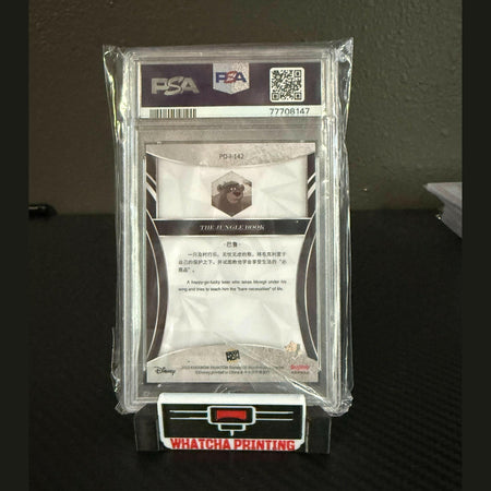 PSA 9 BALOO MINT SILVER HOLO REFRACTOR #142 SSP 2023 KAKAWOW PHANTOM DISNEY 100.