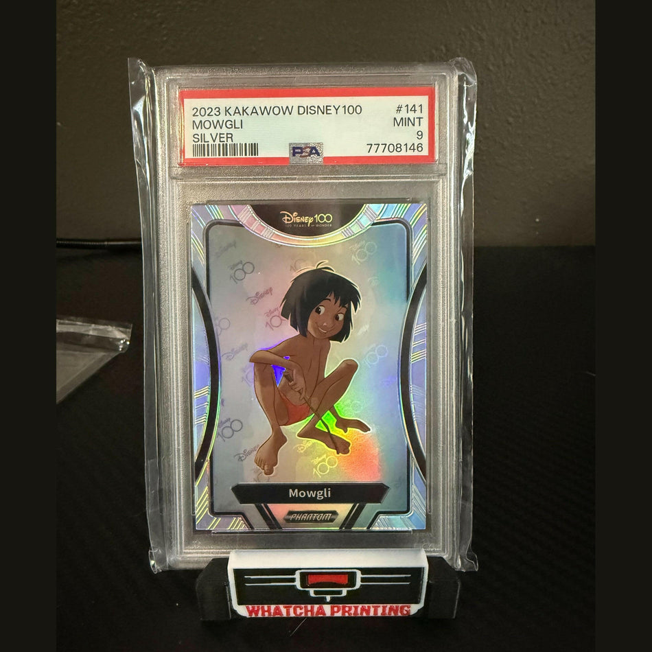 PSA 9 Kakawow Disney Phantom 100 Years Wonder PD-I-141 Mowgli Mogli Silver Holo.