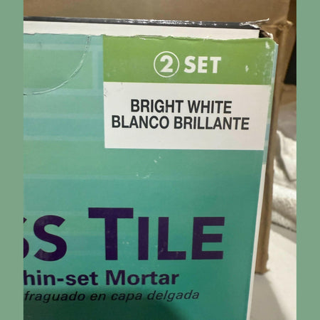 NEW Glass Tile 7 Lb. White Premium Thinset Mortar.