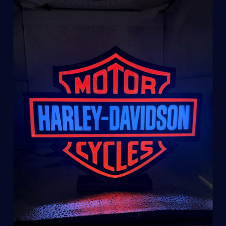 3D Printed Harley Davidson Lightbox.