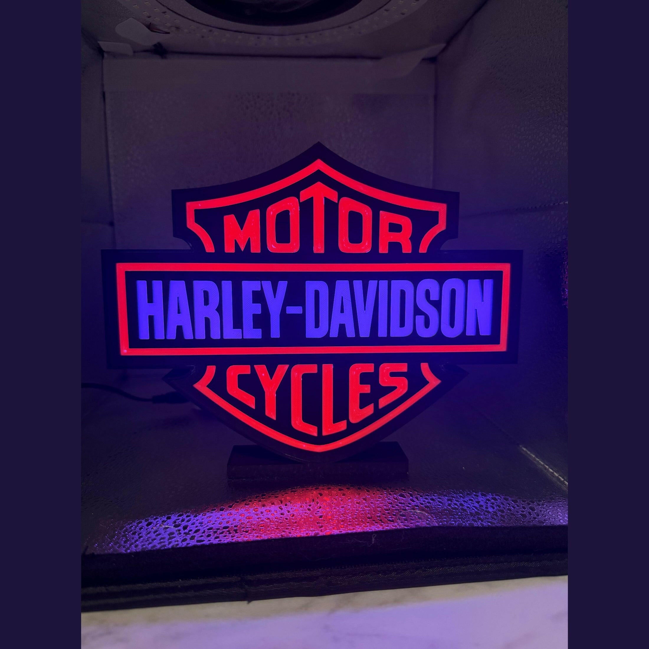 3D Printed Harley Davidson Lightbox.