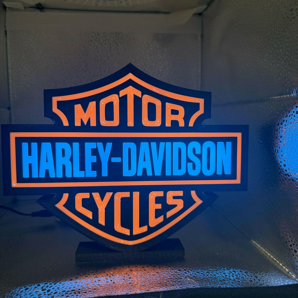 3D Printed Harley Davidson Lightbox.