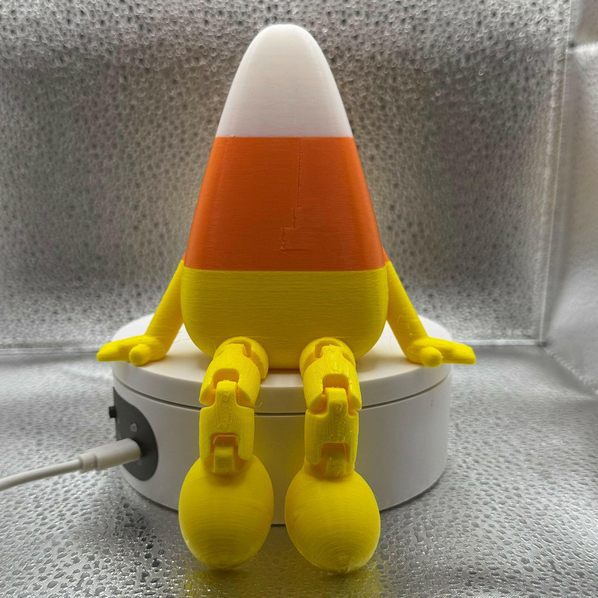 3D Printed Large Articulated Candy Corn.