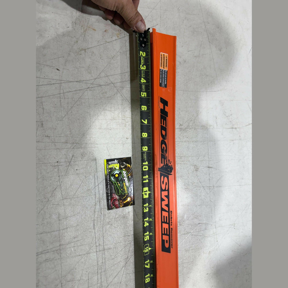 RYOBI 24” Hedge Sweeper Attachment 18V 24" Cordless Hedge Trimmer USED.