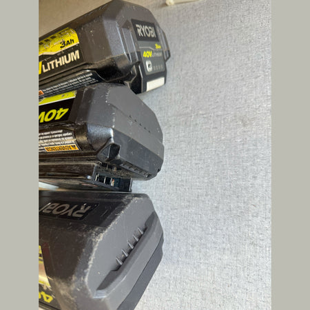 3 x Ryobi 40v Lithium Defective Batteries Parts Only/Not Working