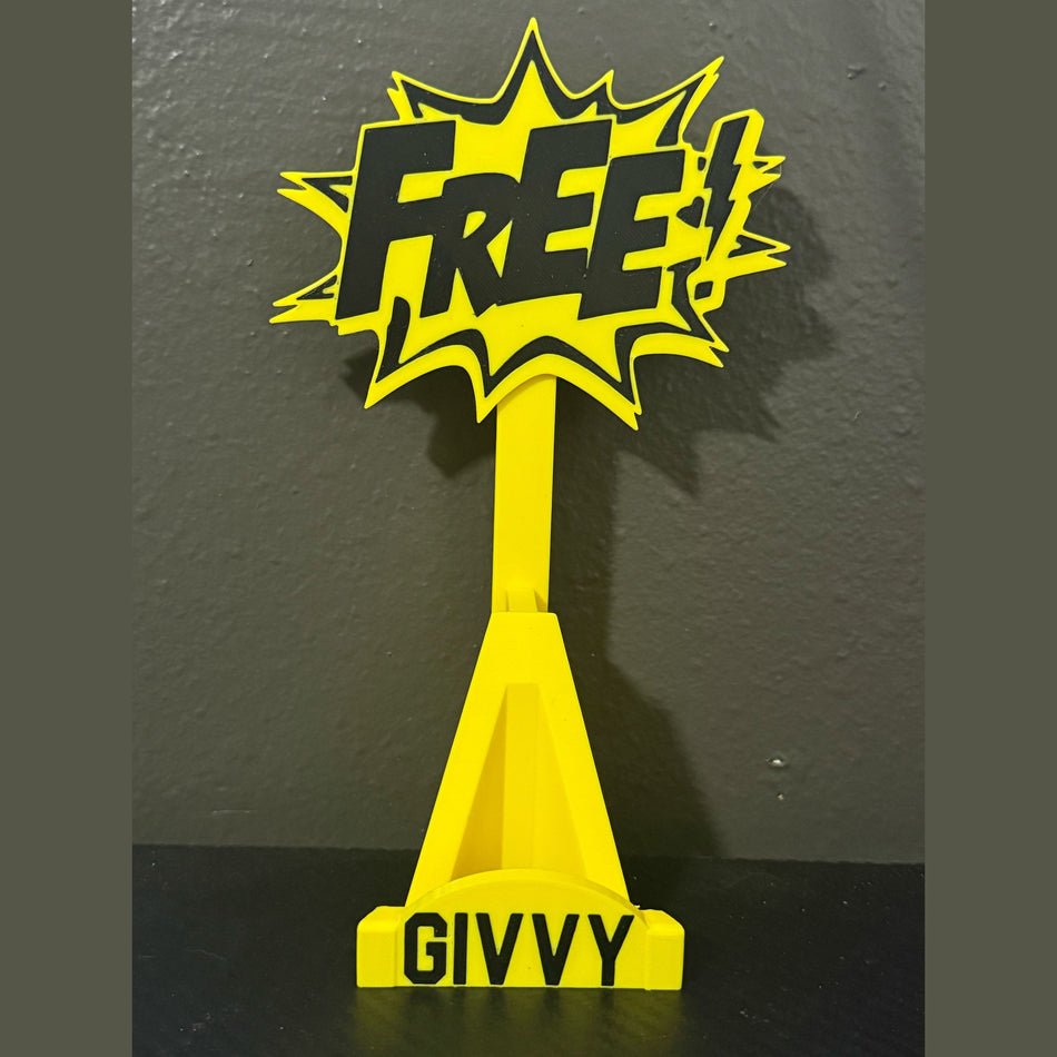 3D Printed Custom Buyer GIVEY Stand Yellow / Black