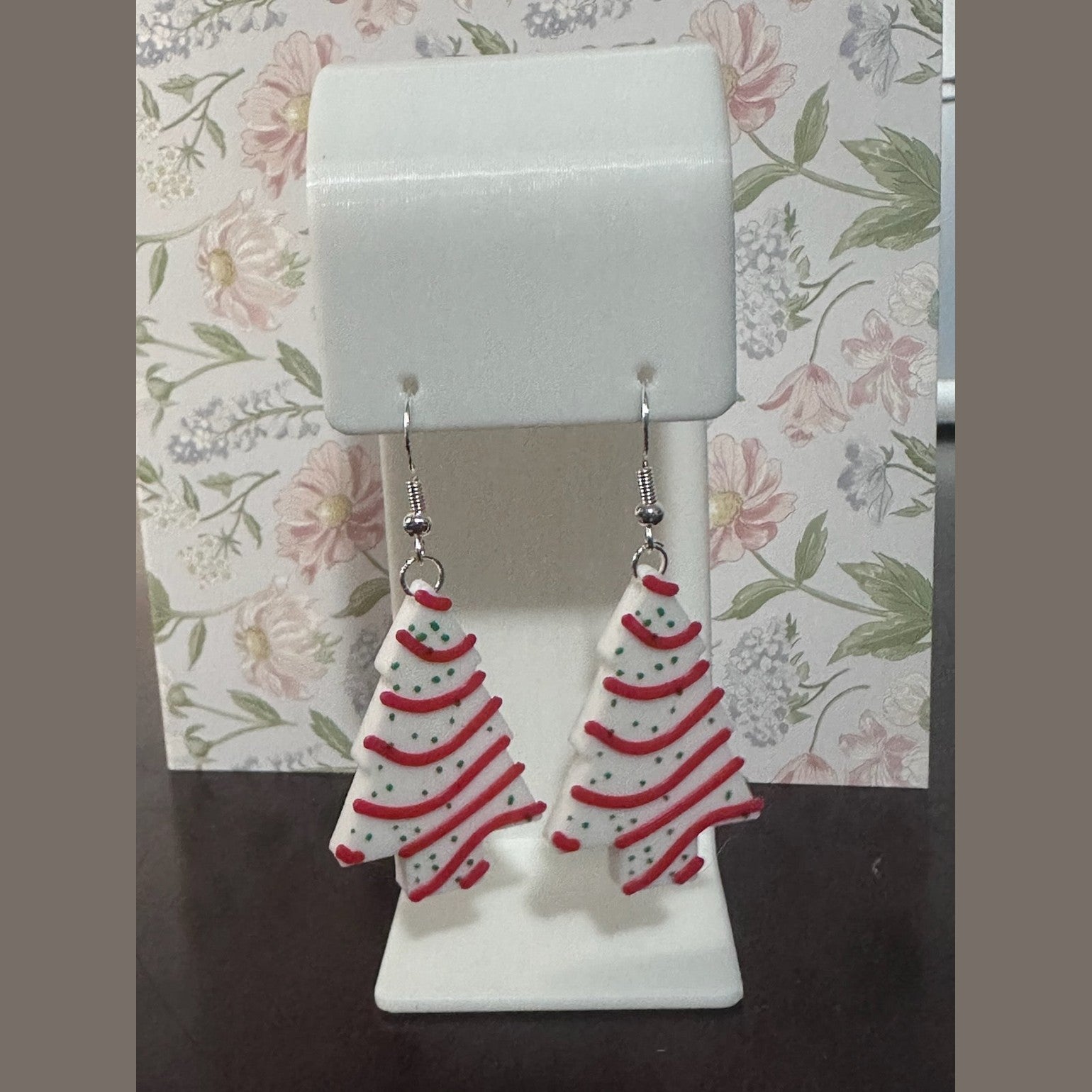 3D Printed Little Debbie Tree Cake Inspired Earring
