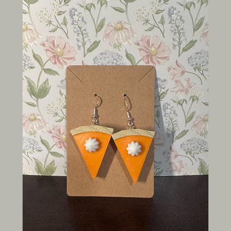 3D Printed Pumpkin Pie Earring