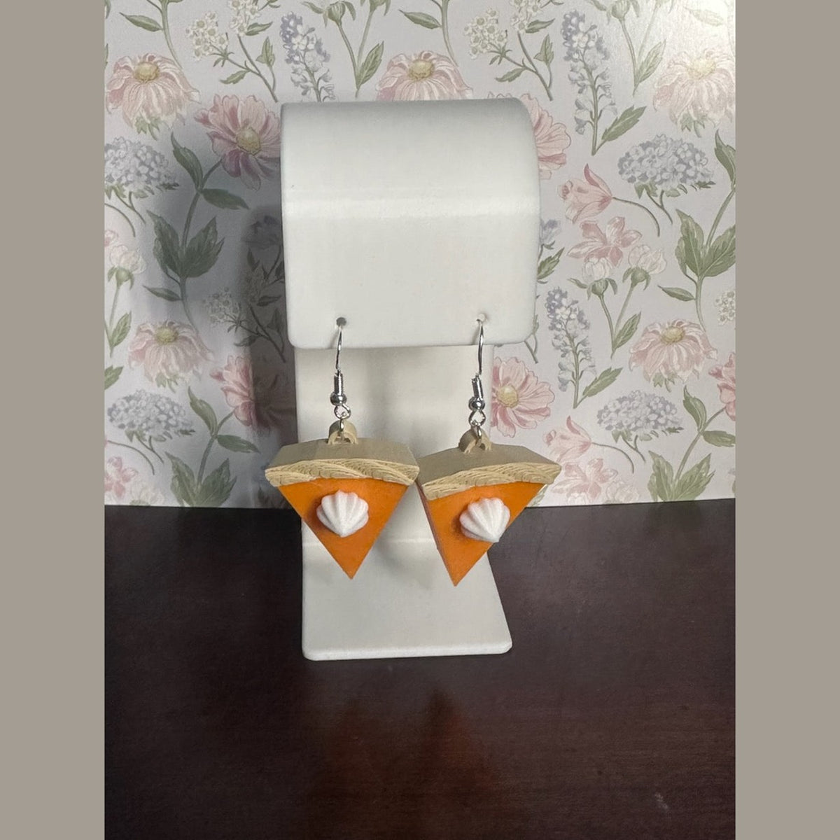 3D Printed Pumpkin Pie Earring